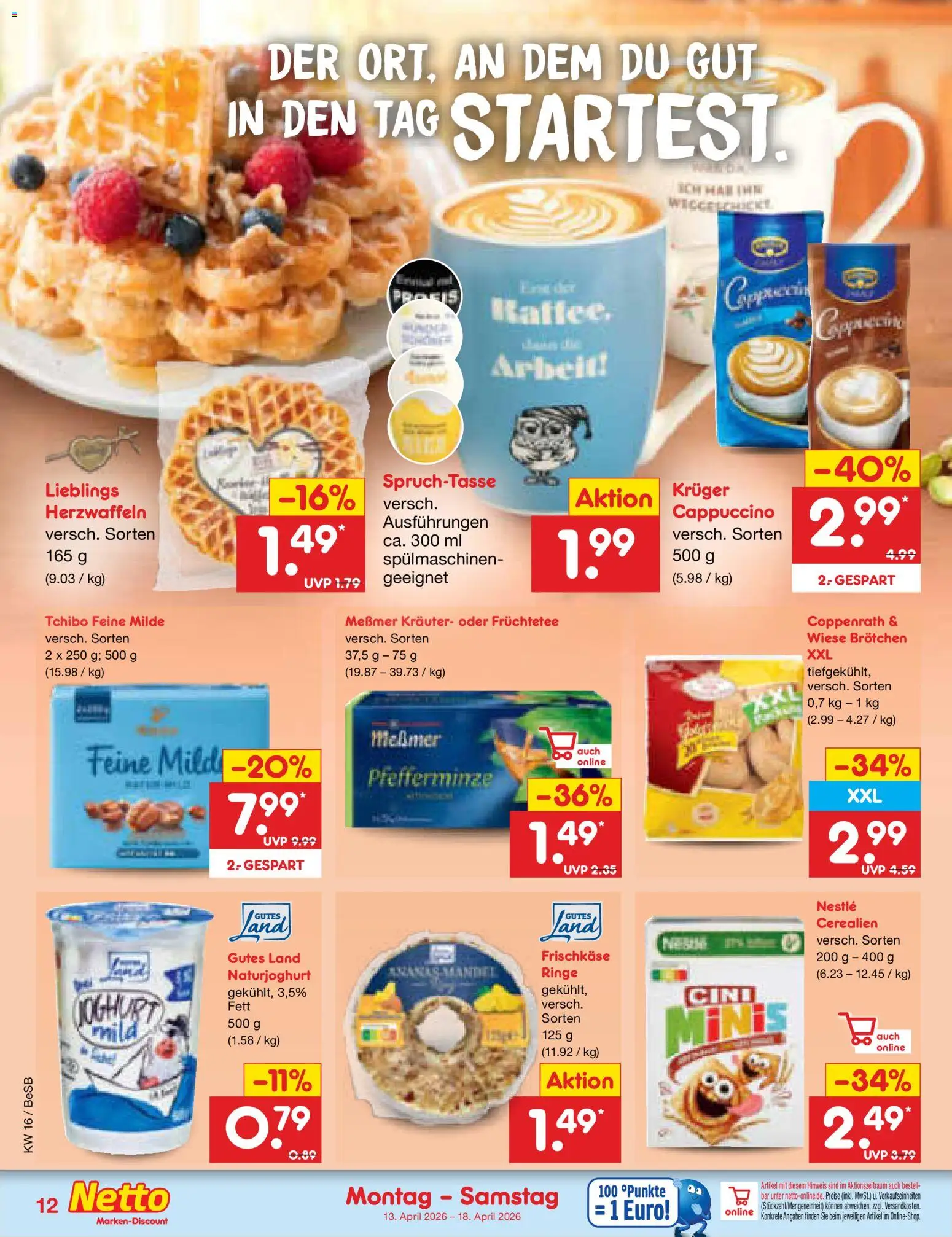 Netto Marken-Discount Prospekt 	 – gültig ab 13.04.2026 | Seite: 14 | Produkte: Joghurt, Messmer, Frischkase