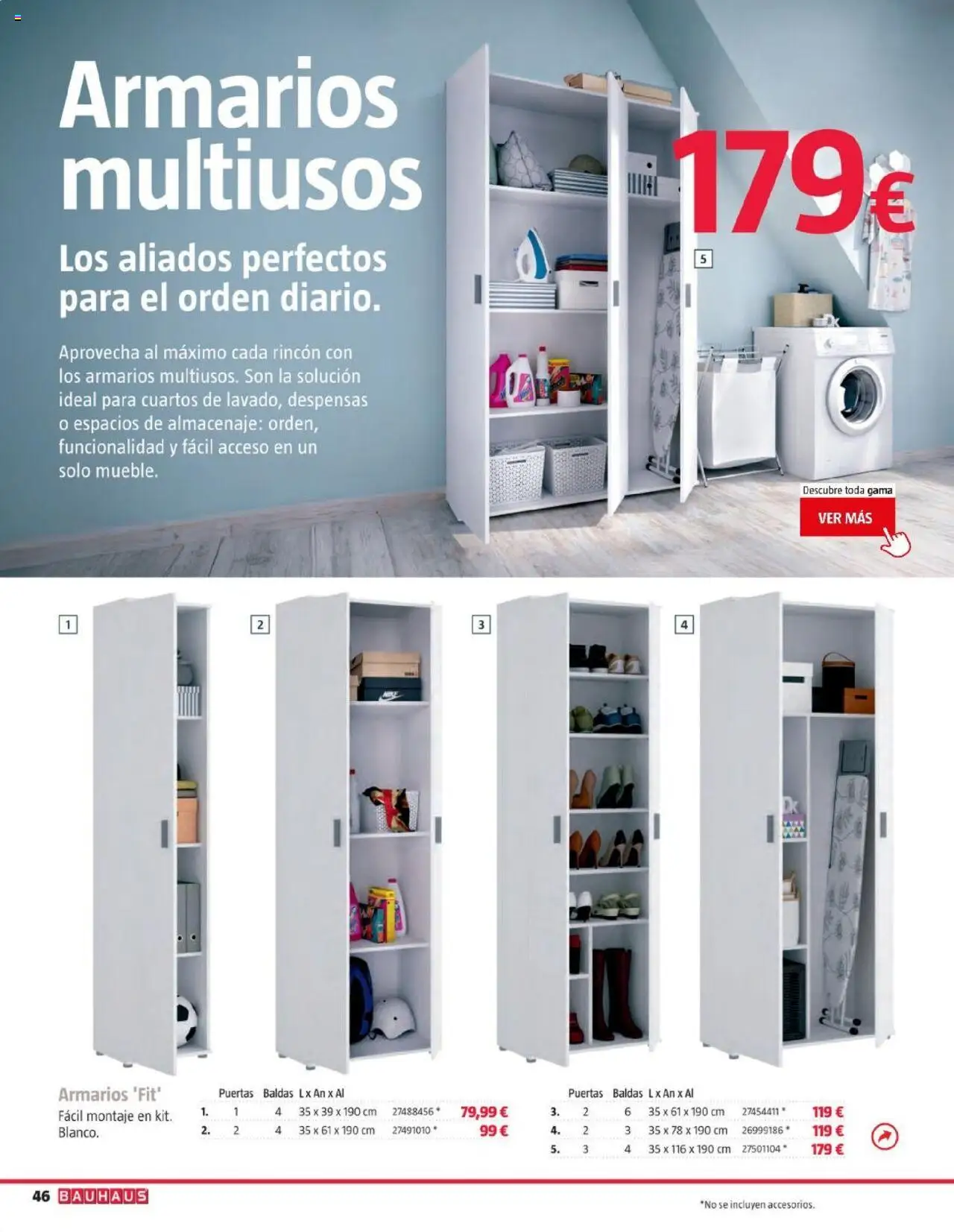 Bauhaus folleto │ válido desde el 05.08.2025 | Página: 46 | Productos: Almacenaje