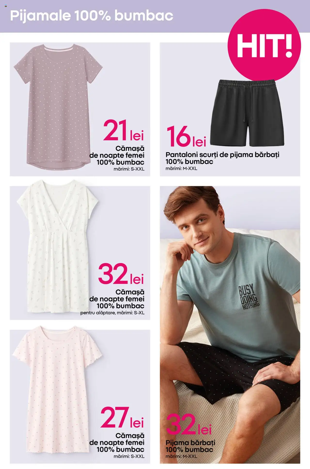 Catalog Pepco – valabil de la 17.07.2025 | Pagină: 7 | Produse: Pantaloni, Pantaloni scurți, Pijamale