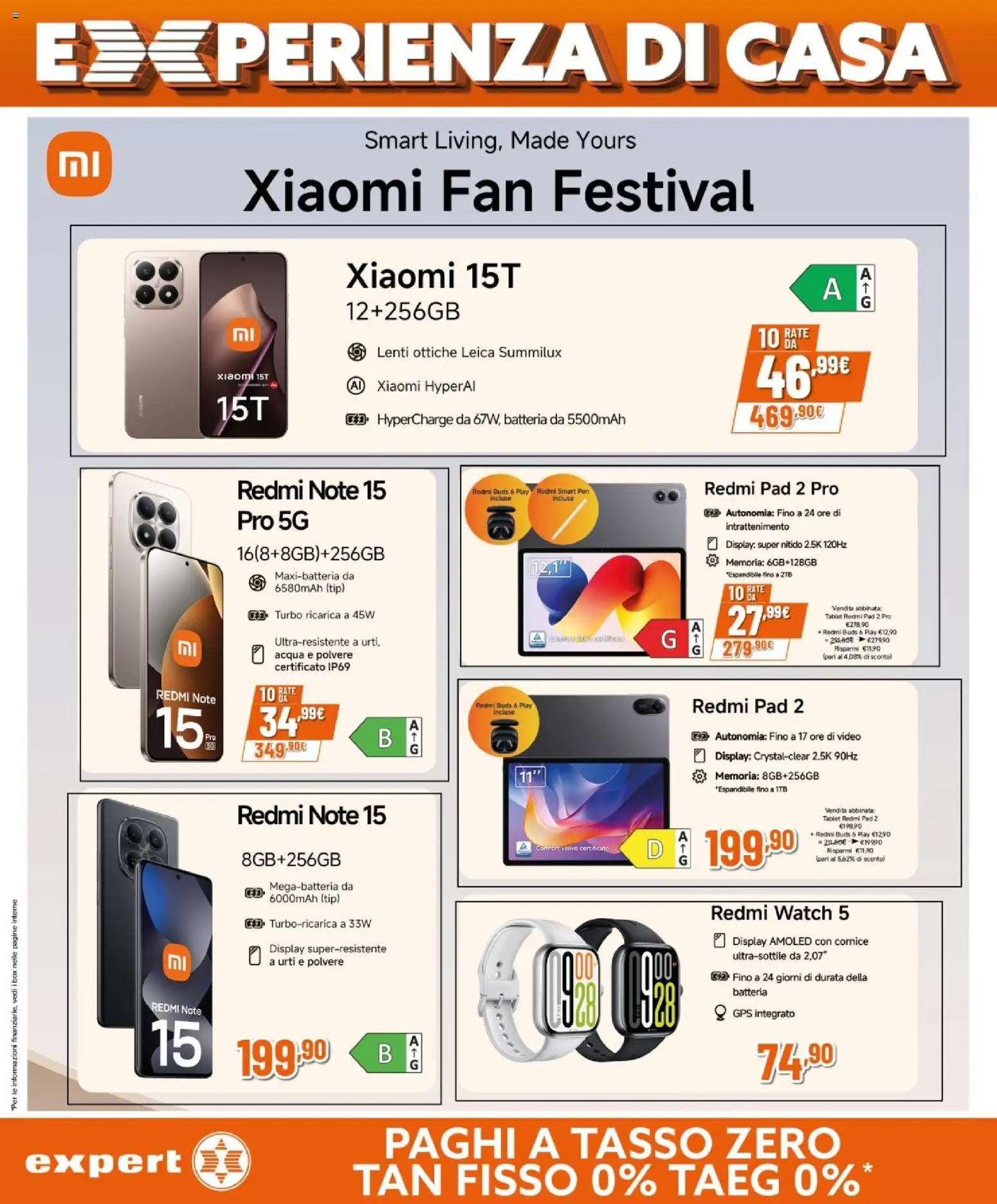 Volantino Expert del 09.04.2026 | Pagina: 5 | Prodotti: Acqua, Video, Fan, Batteria