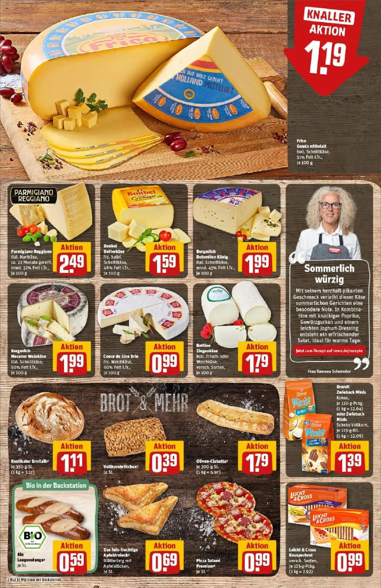 Rewe prospekt Dachau	 - gültig ab dem 29.06.2025 | Seite: 15 | Produkte: Käse, Gouda, Salami, Pizza