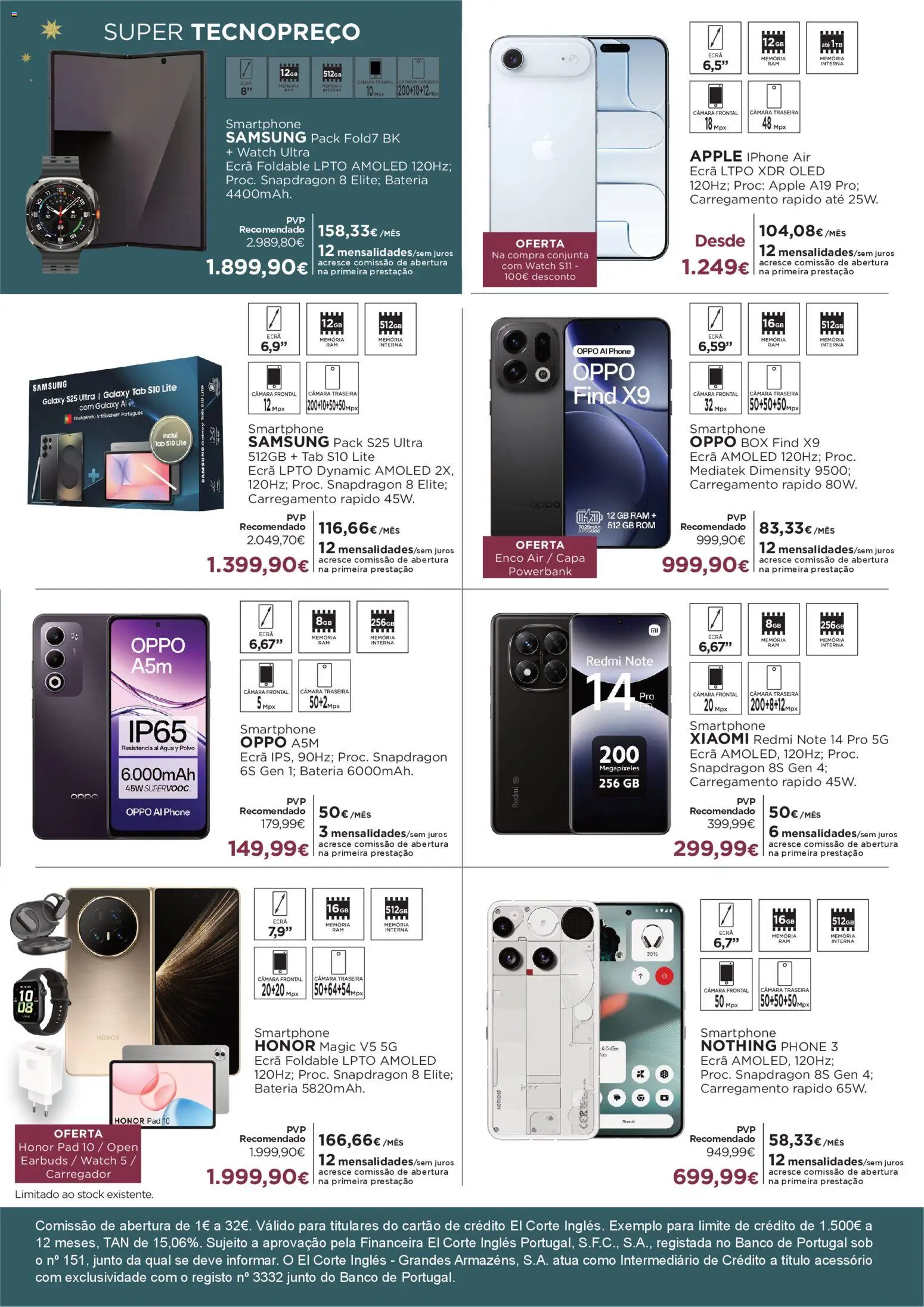 El Corte Ingles folheto │ válido de 05.12.2025 | Página: 5 | Produtos: Smartphone, Banco, Polvo, Bateria