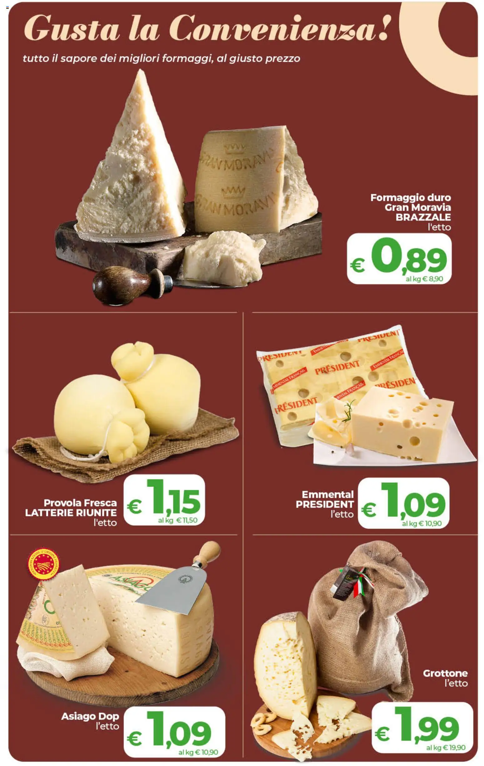 Volantino COOP del 07.04.2026 | Pagina: 9 | Prodotti: Formaggio, Provola, Emmental