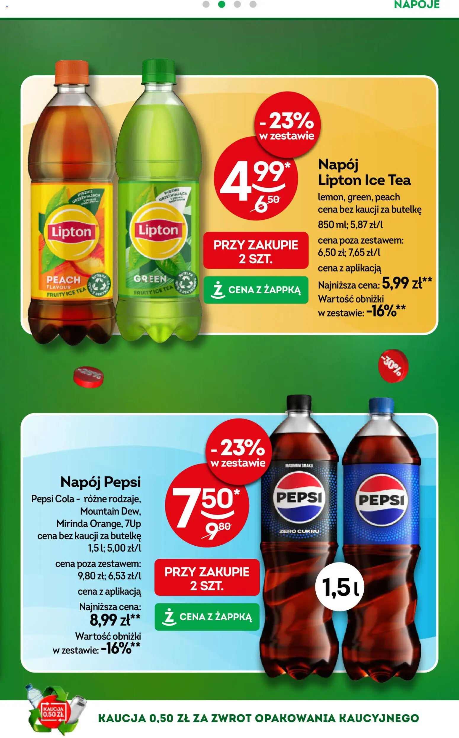 Żabka Gazetka od 25.02.2026 | Strona: 21 | Produkty: Ice Tea, Napoje, Pepsi