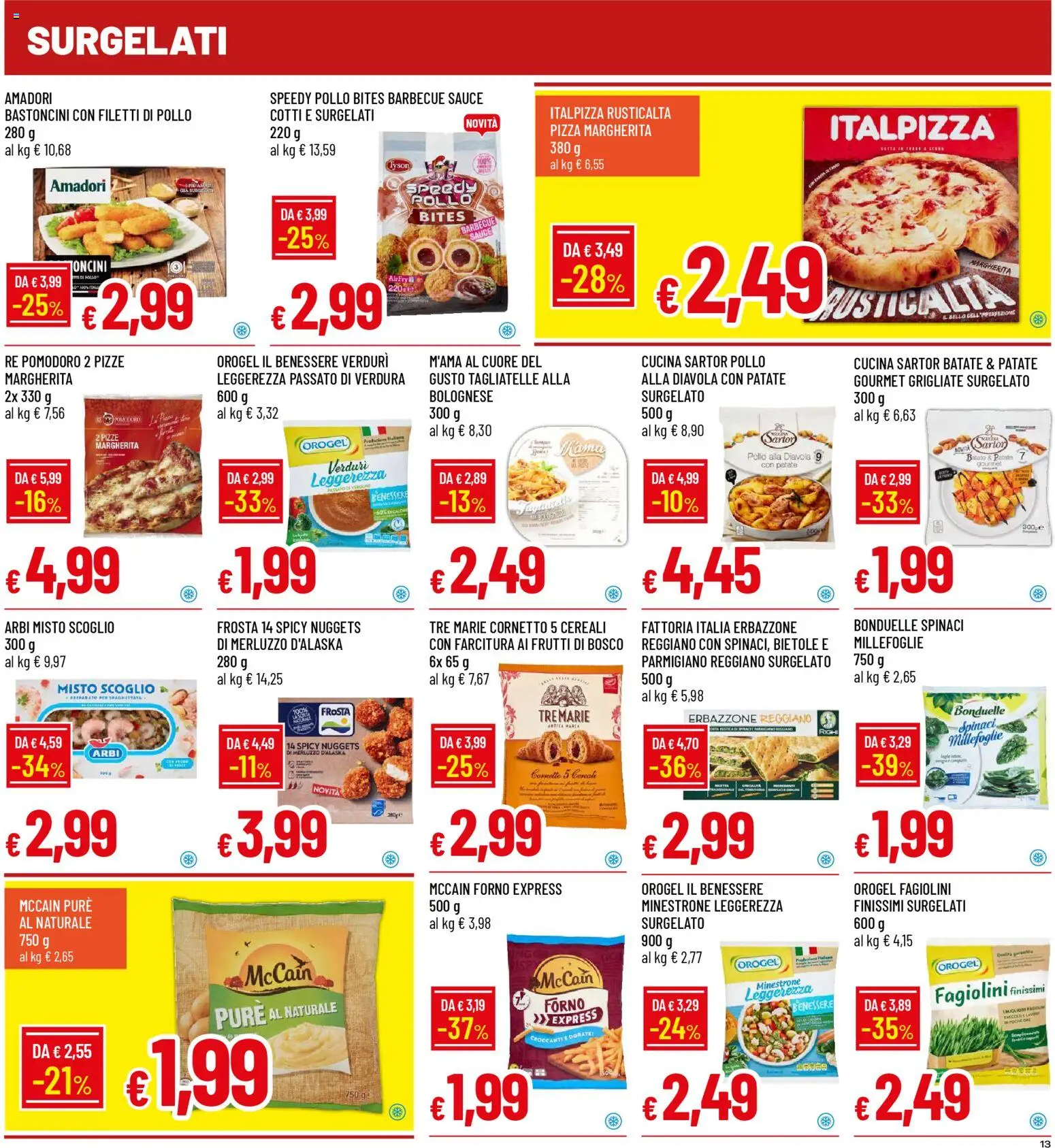 Volantino Galassia del 22.01.2026 | Pagina: 13 | Prodotti: Cereali, Nuggets, Pomodoro, Fagiolini