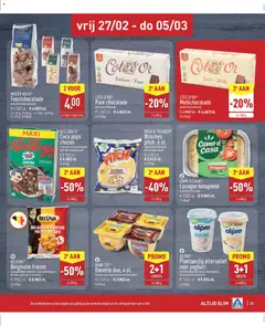 Aldi folder week 9 - Voorbeeld van een folder van Aldi, geldig van 23.02.2026 | Pagina: 25 | Producten: Lasagne, Friteuse, Yoghurt, Chocolade