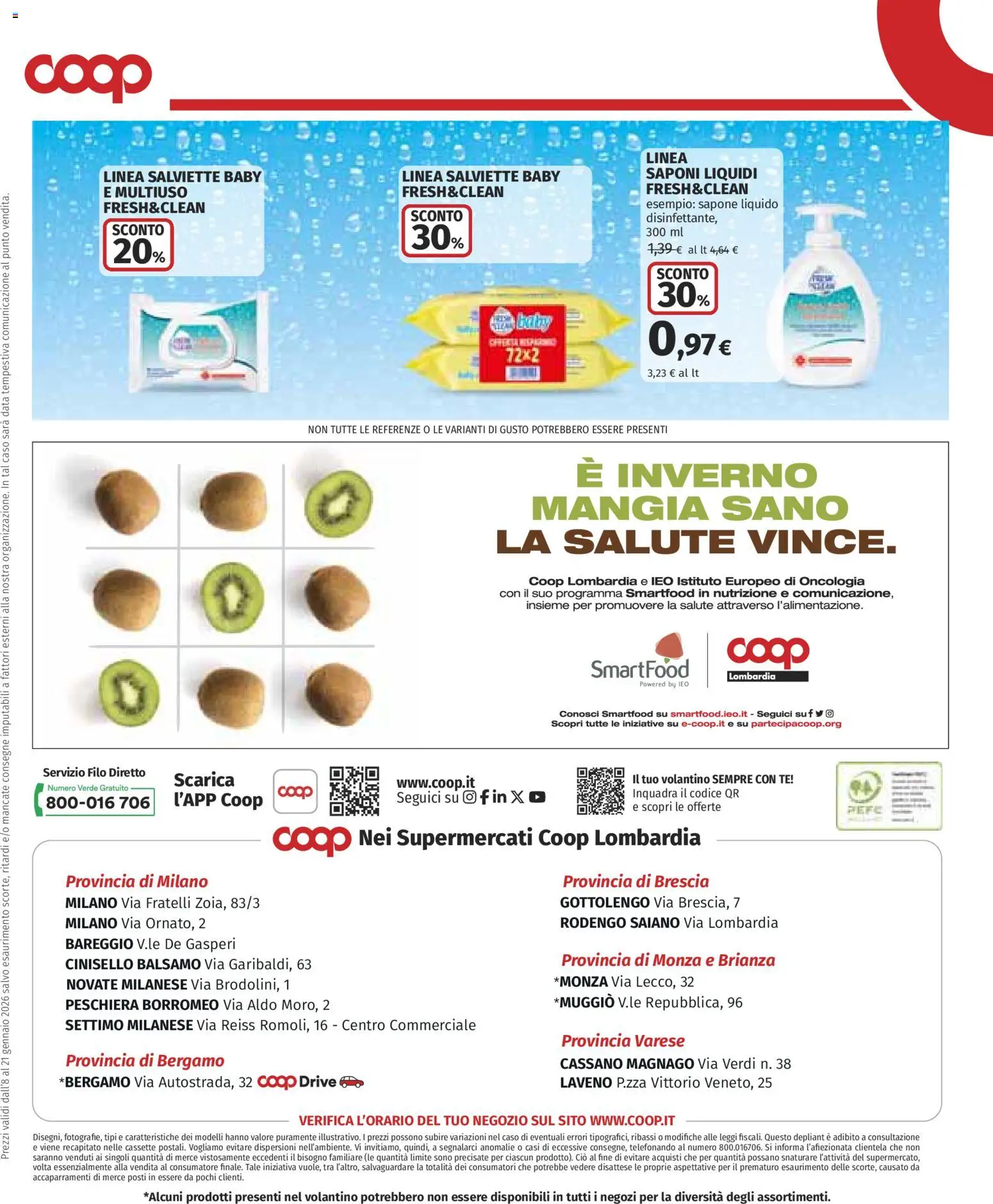 Volantino COOP del 08.01.2026 | Pagina: 18 | Prodotti: Balsamo, Sapone, Tè, Data