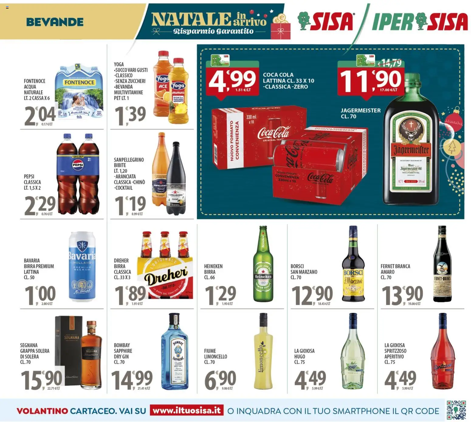 Volantino SISA del 05.12.2025 | Pagina: 11 | Prodotti: Birra, Pepsi, Grappa, Amaro