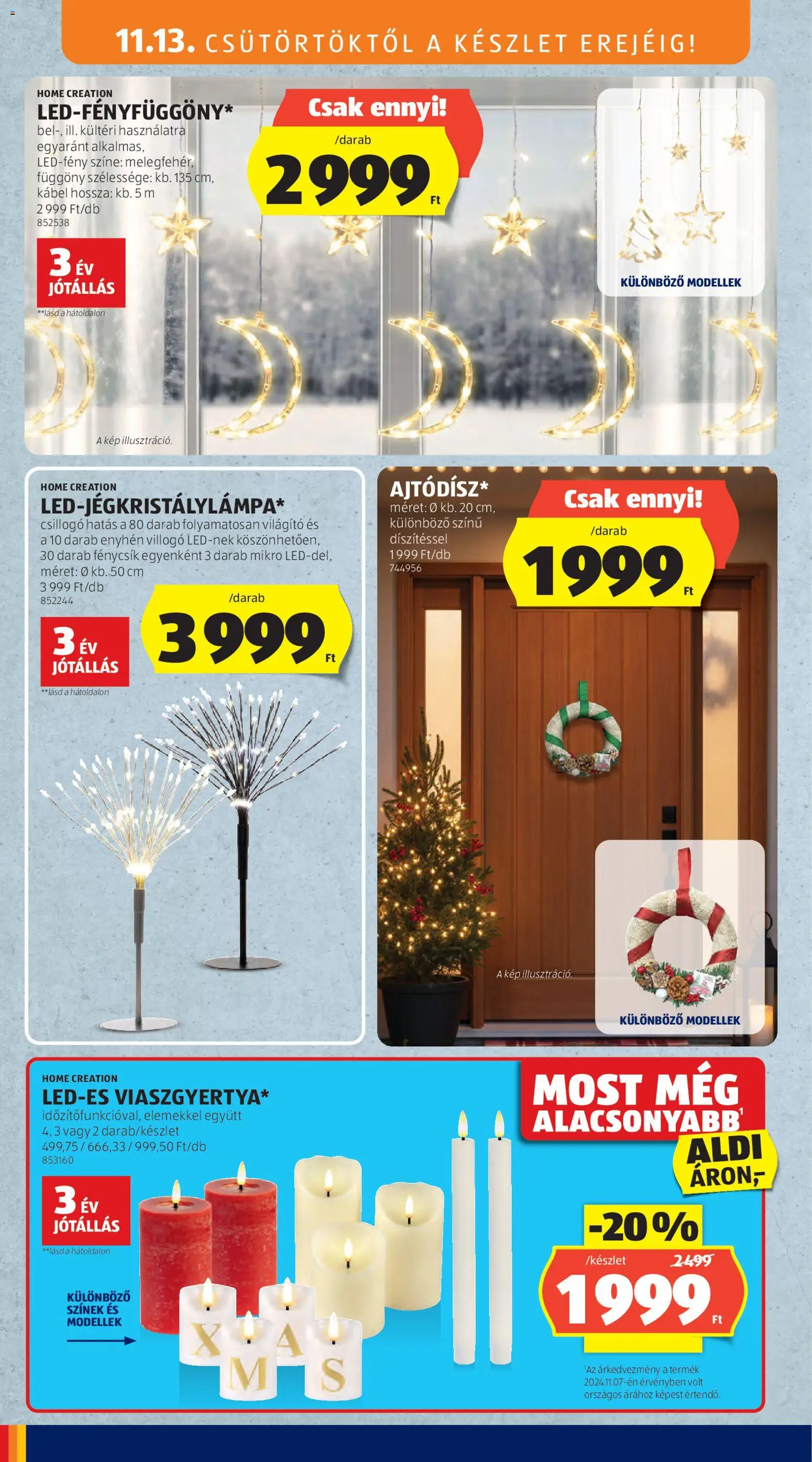 Aldi akciós ujság - amely érvényes a következő dátumtól: 13.11.2025 | Oldal: 10 | Termékek: Függöny, Kábel