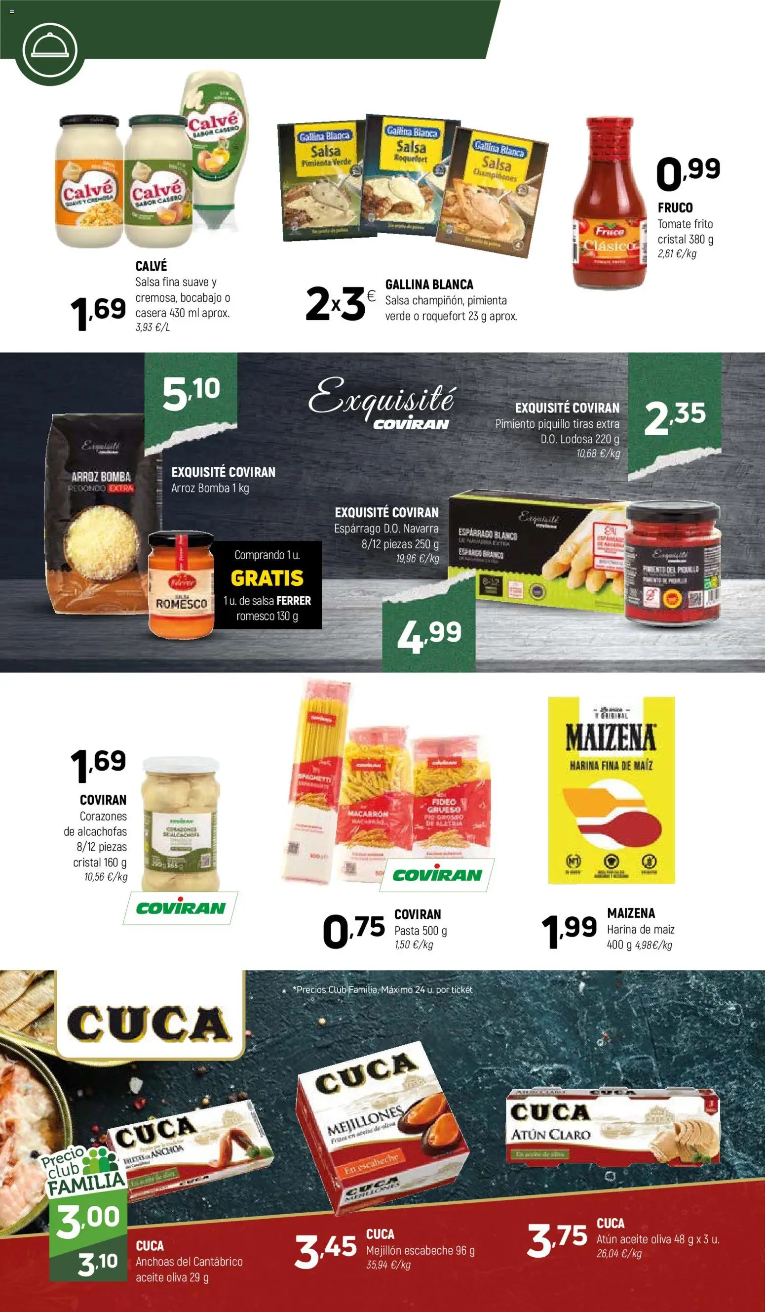 Coviran - Ceuta │ válido desde el 16.12.2025 | Página: 12 | Productos: Arroz, Pasta, Κάδος απορρυμάτων, Atún claro