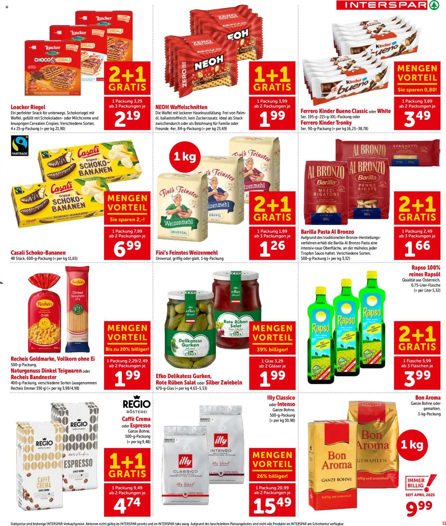 Interspar Flugblatt - Salzburg gültig ab 26.03.2026 | Seite: 17 | Produkte: Pasta, Gurken, Salat, Zwiebeln