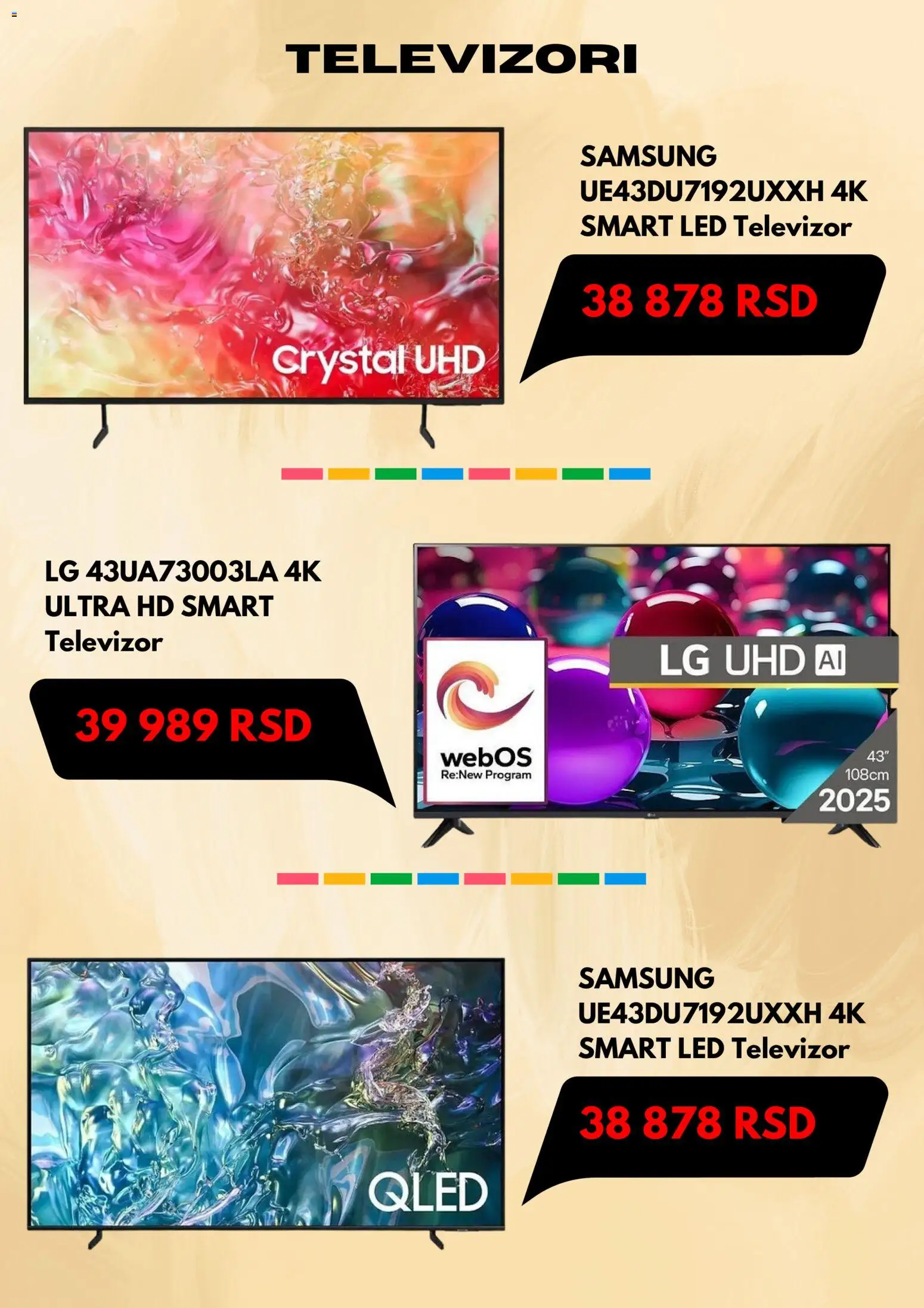 Dudi co. katalog - važi od 01.11.2025 | Strana: 2 | Proizvode: Smart televizor, Televizor, LED televizor