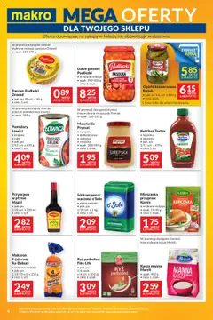 Makro Gazetka - Mega oferty dla Twojego Sklepu od 22.07.2025 | Strona: 4 | Produkty: Kiełbasa, Kasza manna, Pomidory, Ogórki