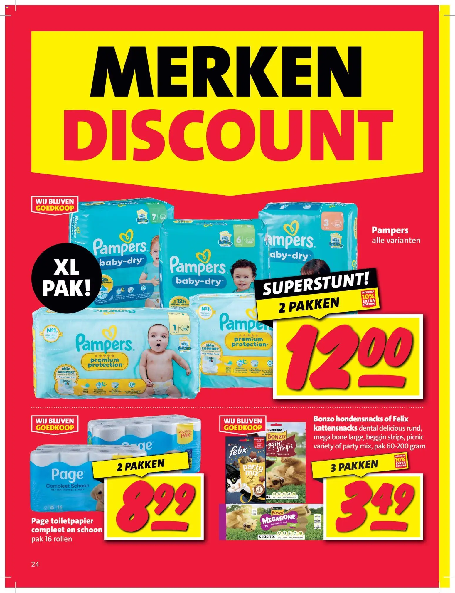 {H1} | Pagina: 24 | Producten: Pampers, Toiletpapier