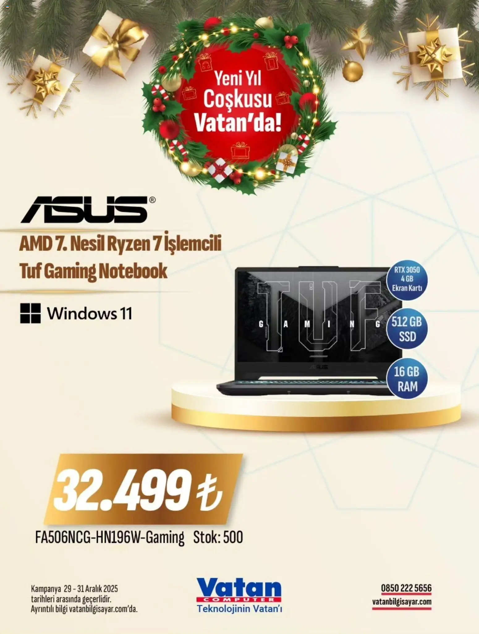 Vatan Bilgisayar İndirim - 29.12.2025 tarihinden itibaren geçerlidir | Sayfa: 2