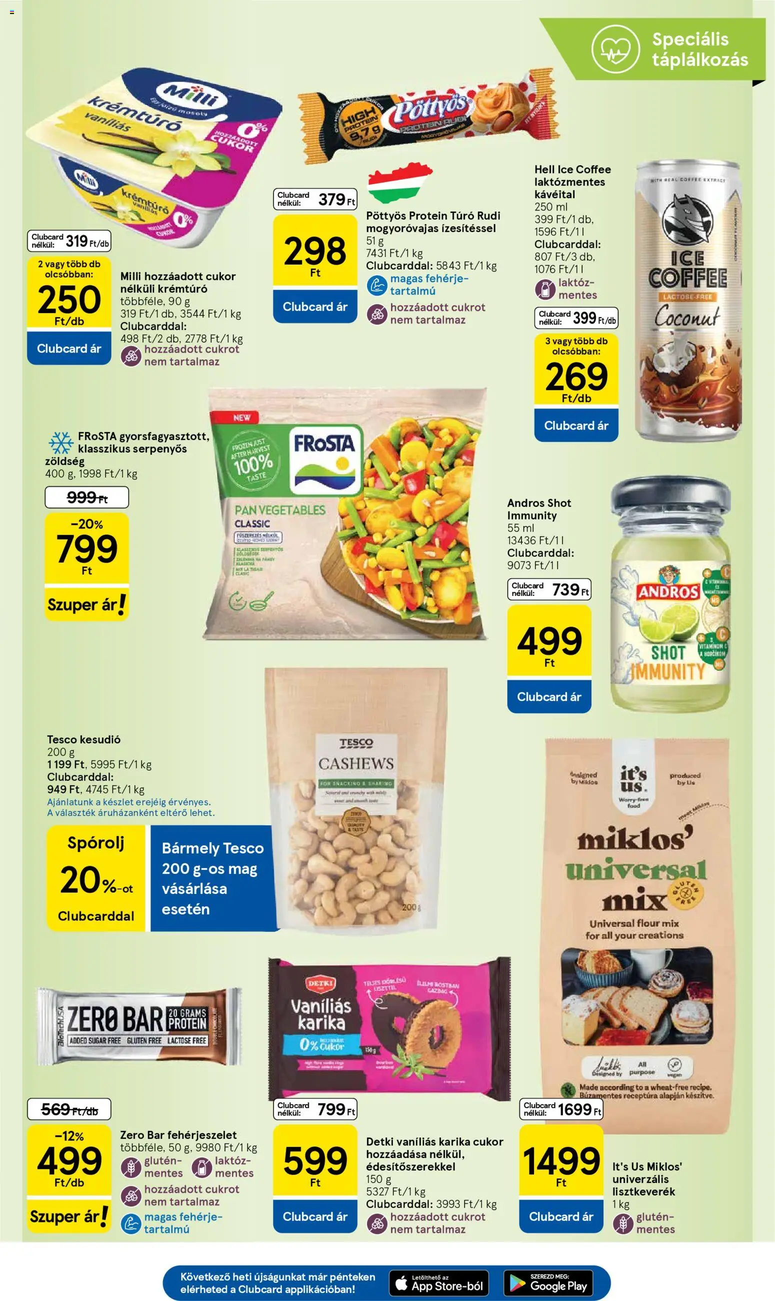 Tesco akciós ujság - amely érvényes a következő dátumtól: 26.02.2026 | Oldal: 5 | Termékek: Krémtúró, Fehérje, Vegán, Cukor