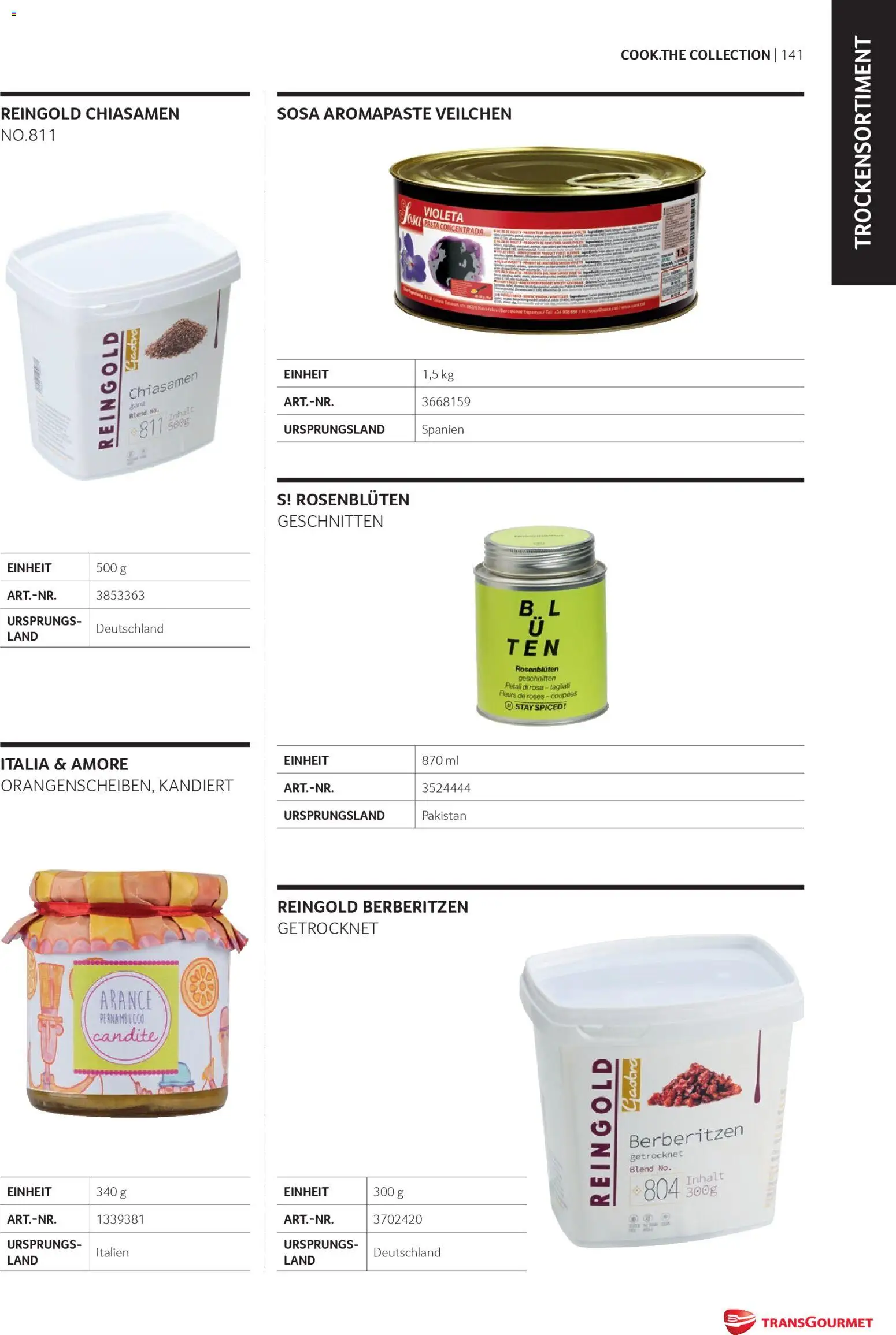 Transgourmet Cook Look-Book gültig ab 08.04.2026 | Seite: 141 | Produkte: Pasta