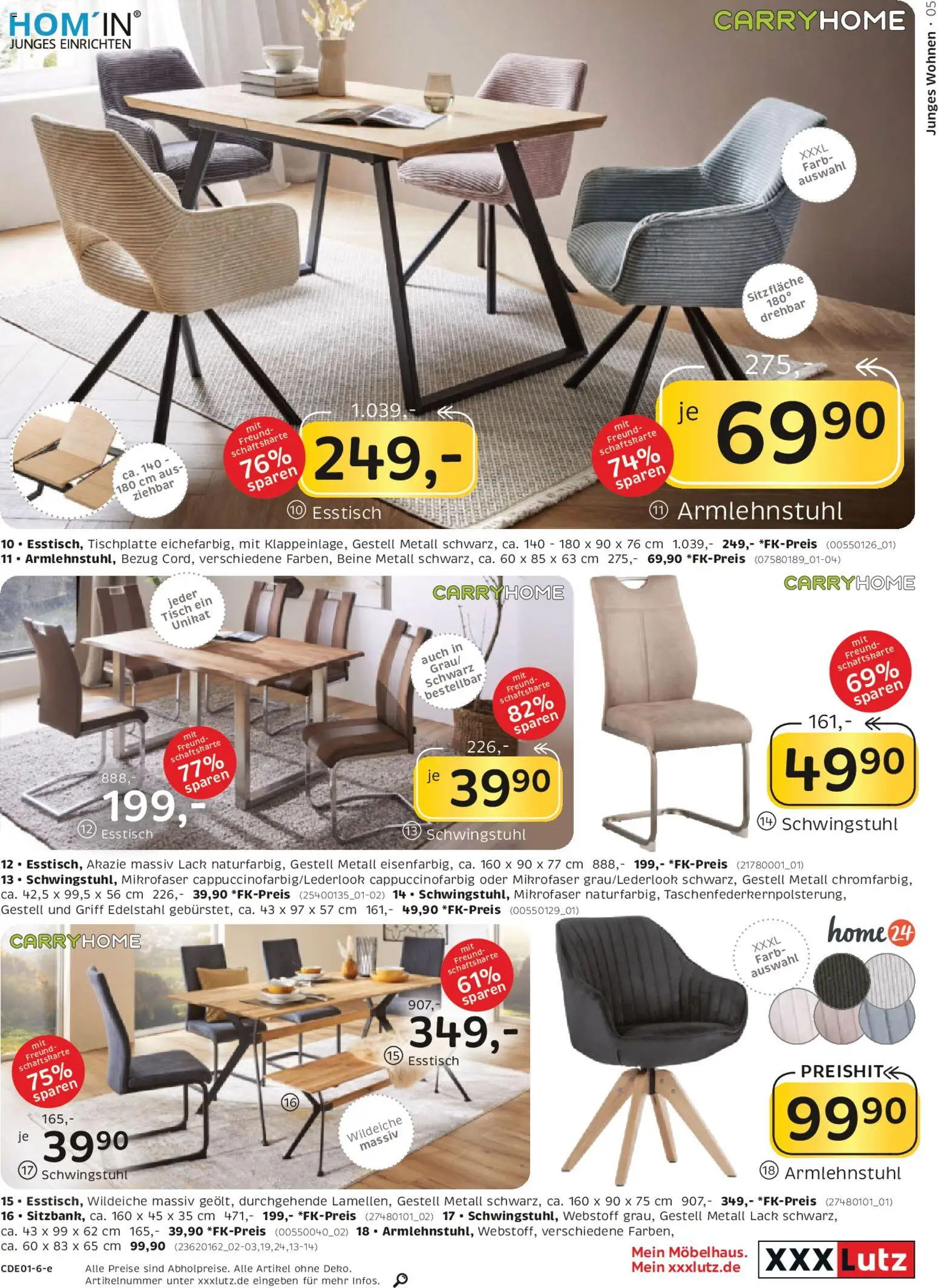 XXXL Lutz Junges Wohnen – gültig ab 01.03.2026 | Seite: 5 | Produkte: Esstisch, Tisch