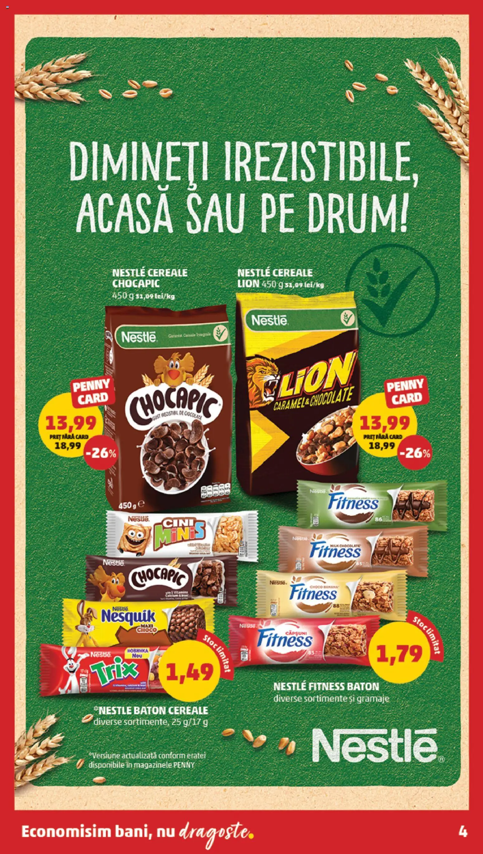 Noul catalog PENNY – valabil de la 29.10.2025 | Pagină: 4 | Produse: Cereale, Baton cereale
