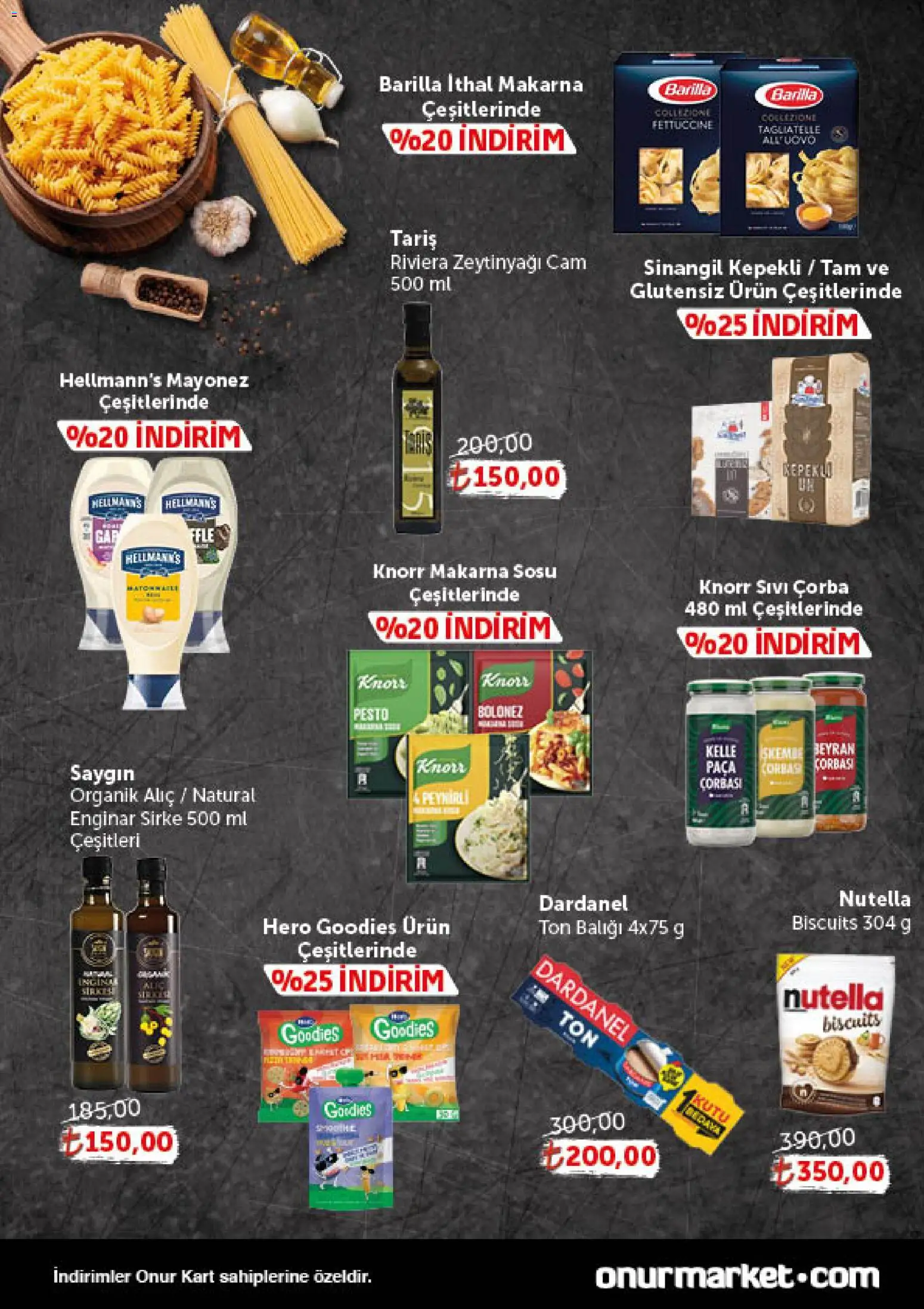 Onur Market Katalog - Gurme - 04.12.2025 tarihinden itibaren geçerlidir | Sayfa: 2 | Ürünler: Enginar, Alıç, Makarna sosu, Mayonez