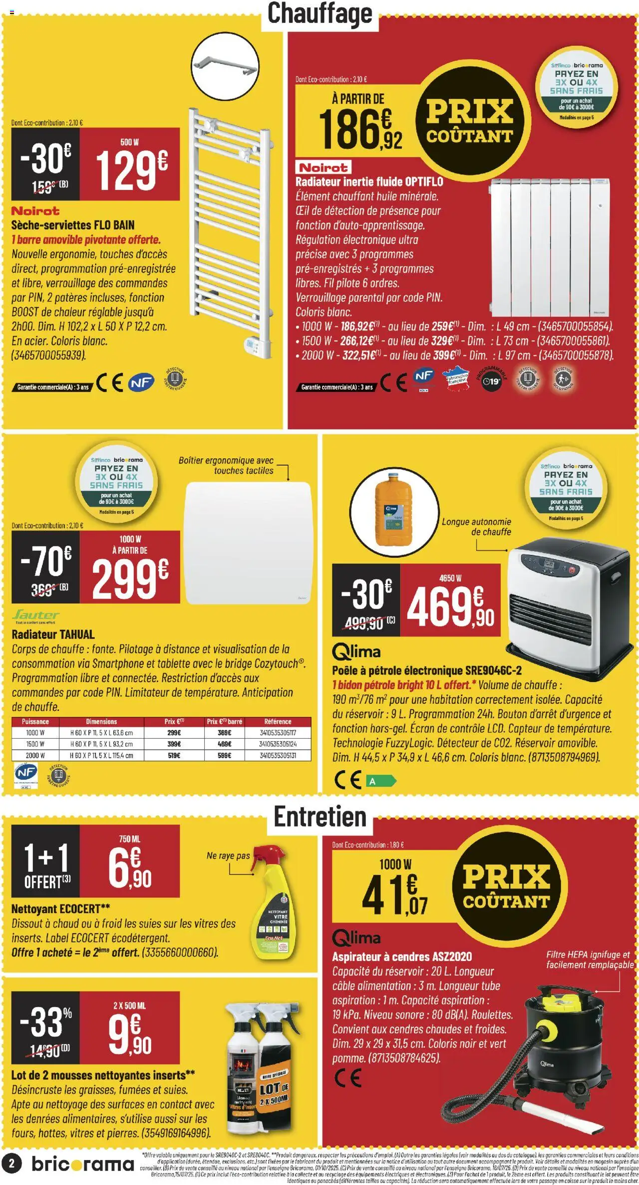 {H1} | Page: 2 | Produits: Filtre, Poêle, Radiateur, Huile