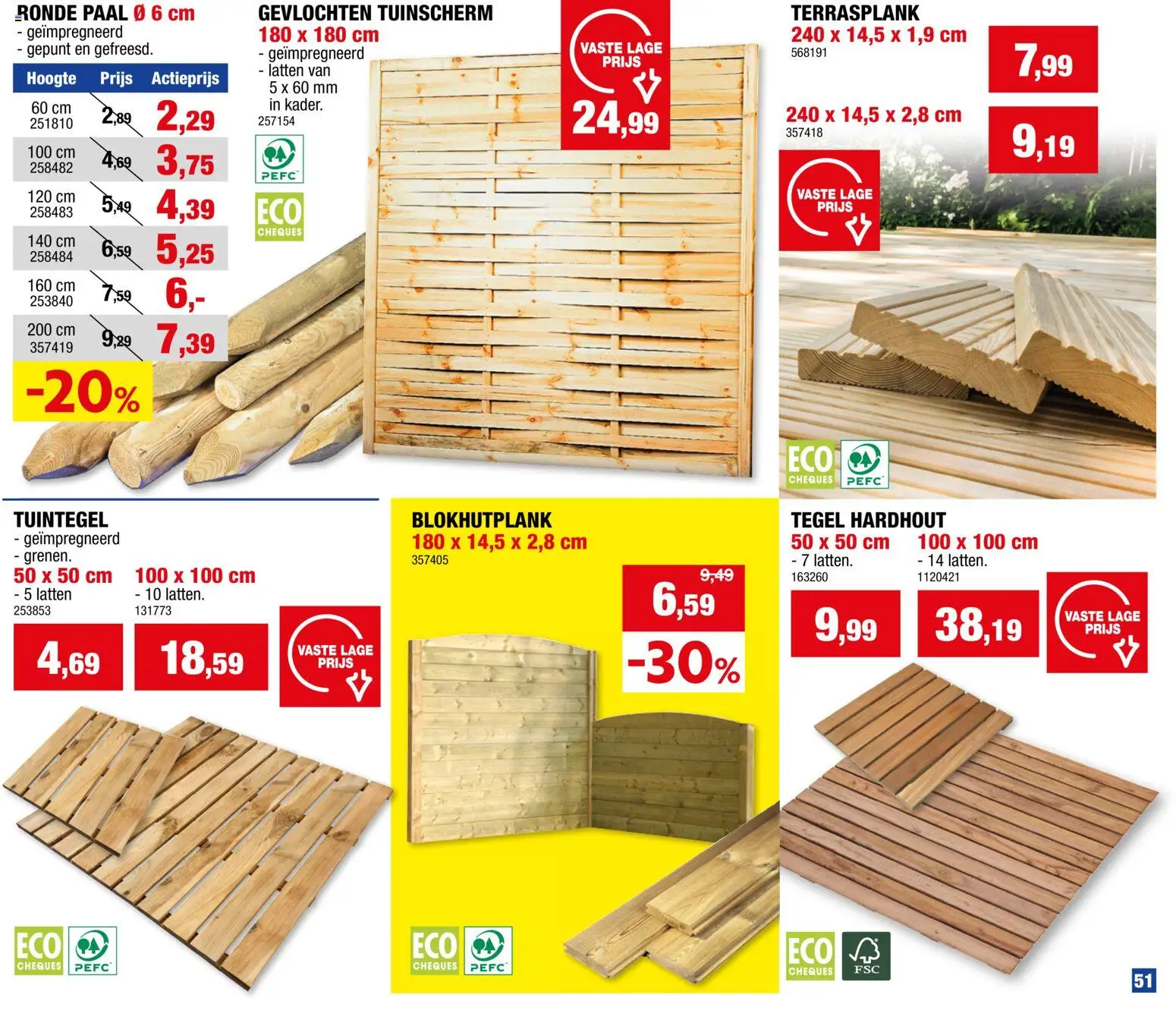 {H1} | Pagina: 51 | Producten: Paal