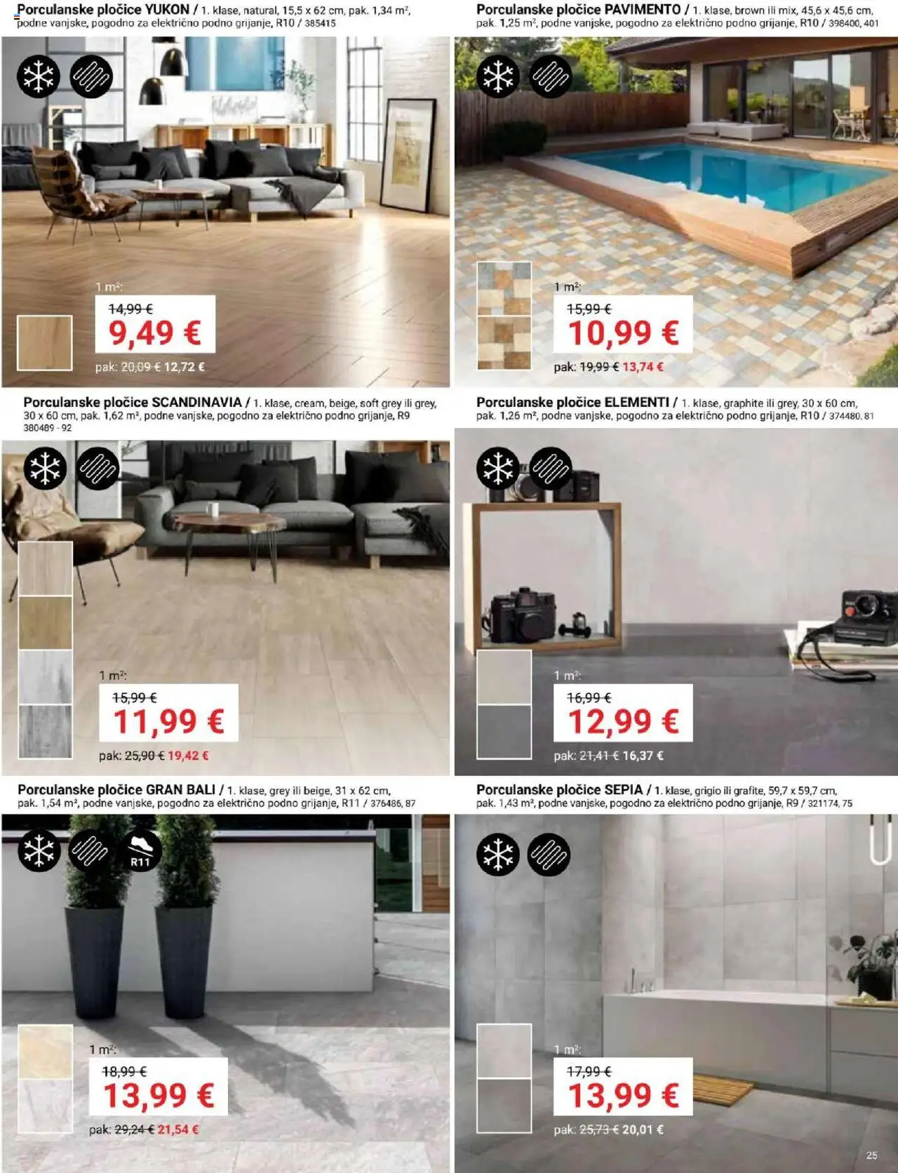 Pevex katalog | vrijedi od 25.09.2025 | Stranica: 25 | Proizvodi: Pločice
