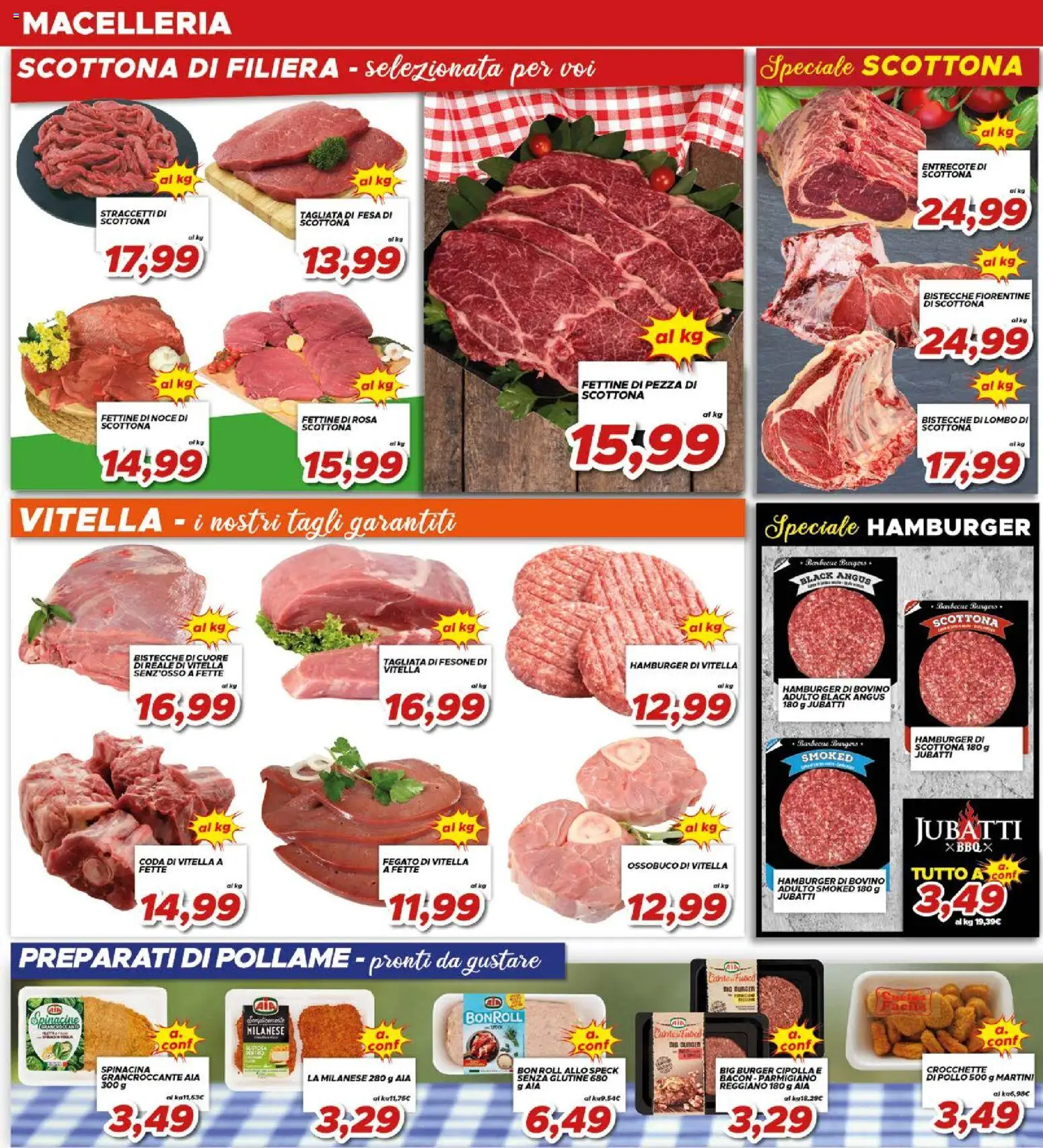 Volantino Ma Supermercati del 07.04.2026 | Pagina: 10 | Prodotti: Bovino, Pollo, Crocchette, Parmigiano