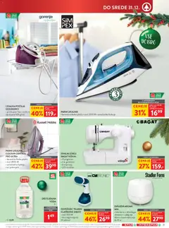 Spar katalog akcije – veljaven od 10.12.2025 | Stran: 37 | Izdelki: Likalnik, Sivalni stroj, Voda