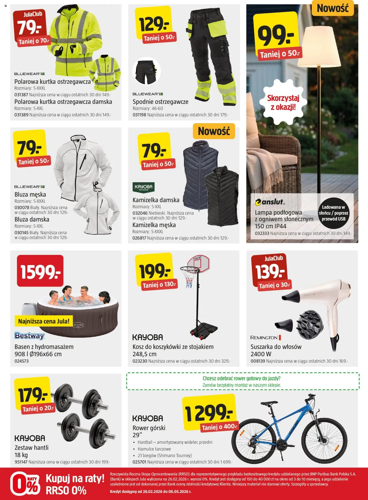 Jula gazetka od 23.04.2026 | Strona: 7 | Produkty: Kamizelka, USB, Rower, Lampa