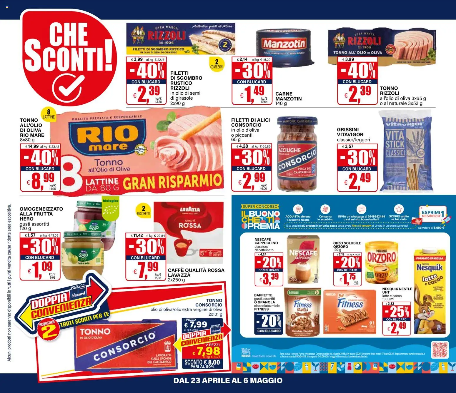 Volantino Il Gigante del 23.04.2026 | Pagina: 26 | Prodotti: Pesca, Acciughe, Sgombro, Alici