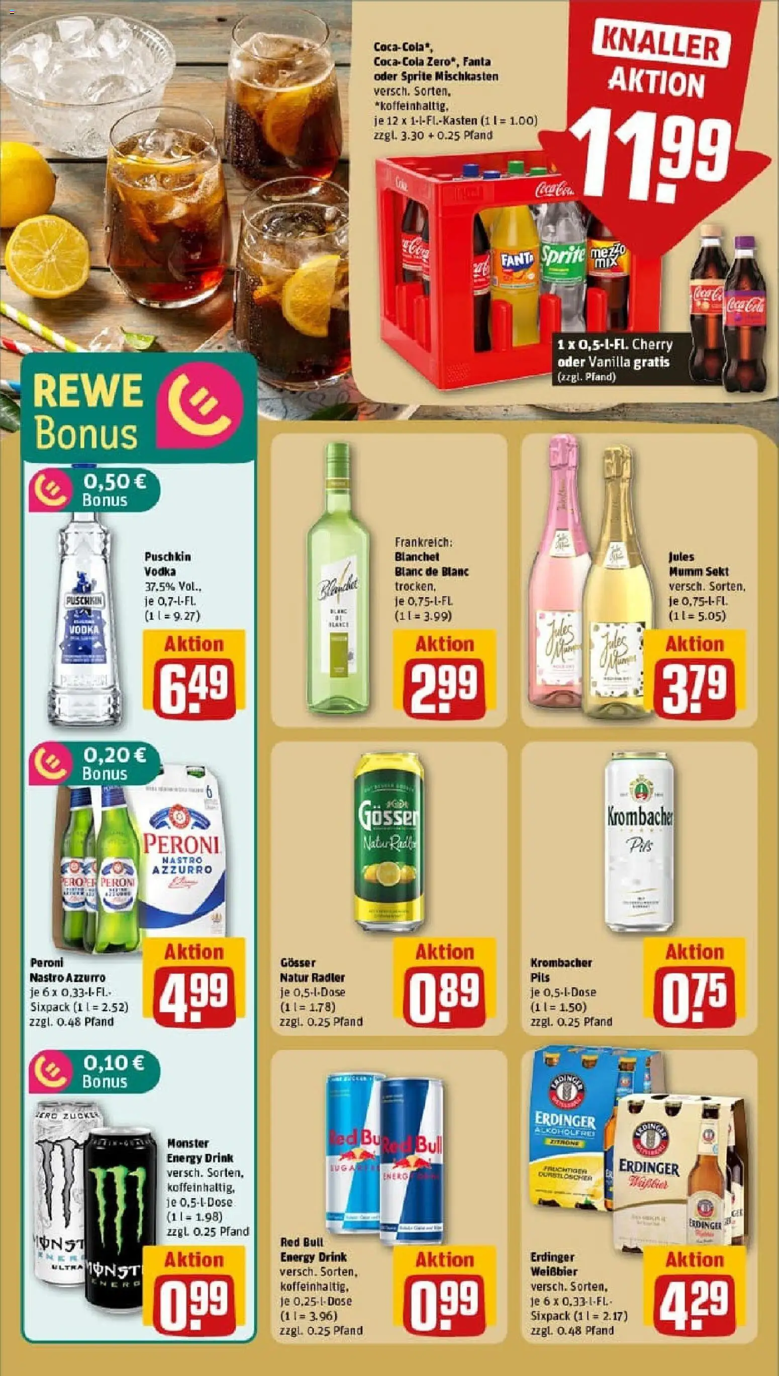 Rewe prospekt Hamburg / Farmsen-Berne	 – gültig ab 26.10.2025 | Seite: 14 | Produkte: Sprite, Erdinger, Sekt, Radler
