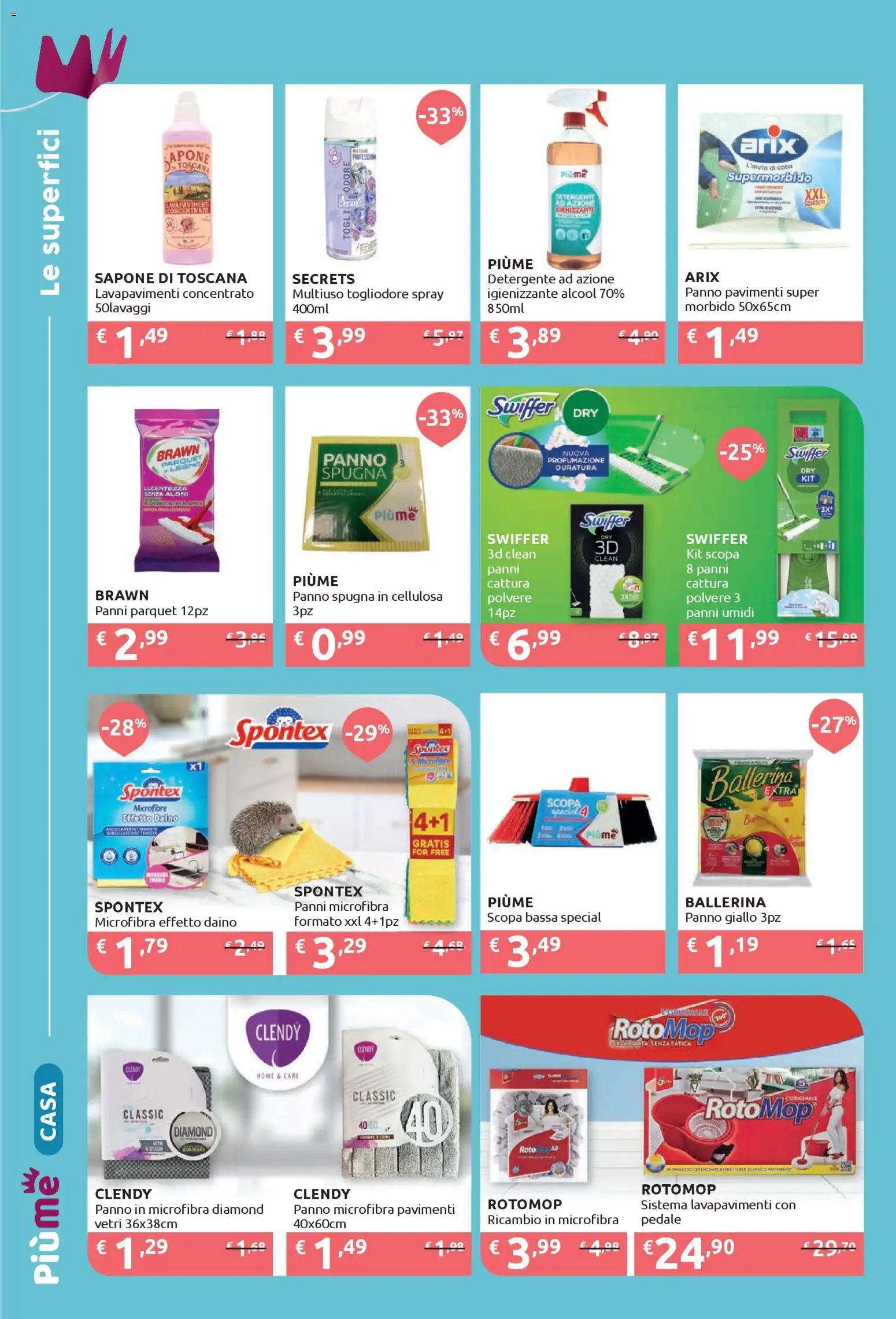 Volantino IperSoap del 16.02.2026 | Pagina: 6 | Prodotti: Spugna, Sapone, Panno microfibra, Scopa
