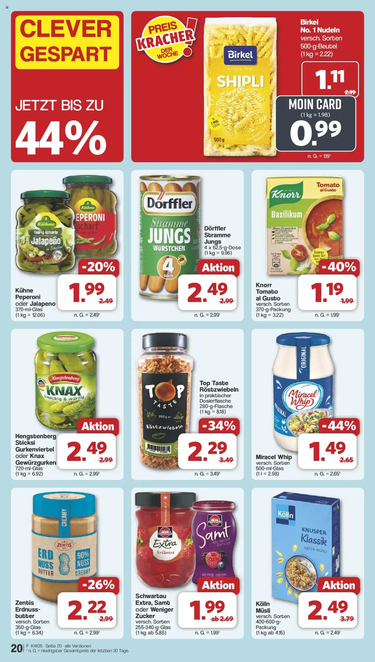 Famila Nordwest Prospekt 	 - gültig ab dem 25.08.2025 | Seite: 24 | Produkte: Kolln, Butter, Knorr, Nudeln