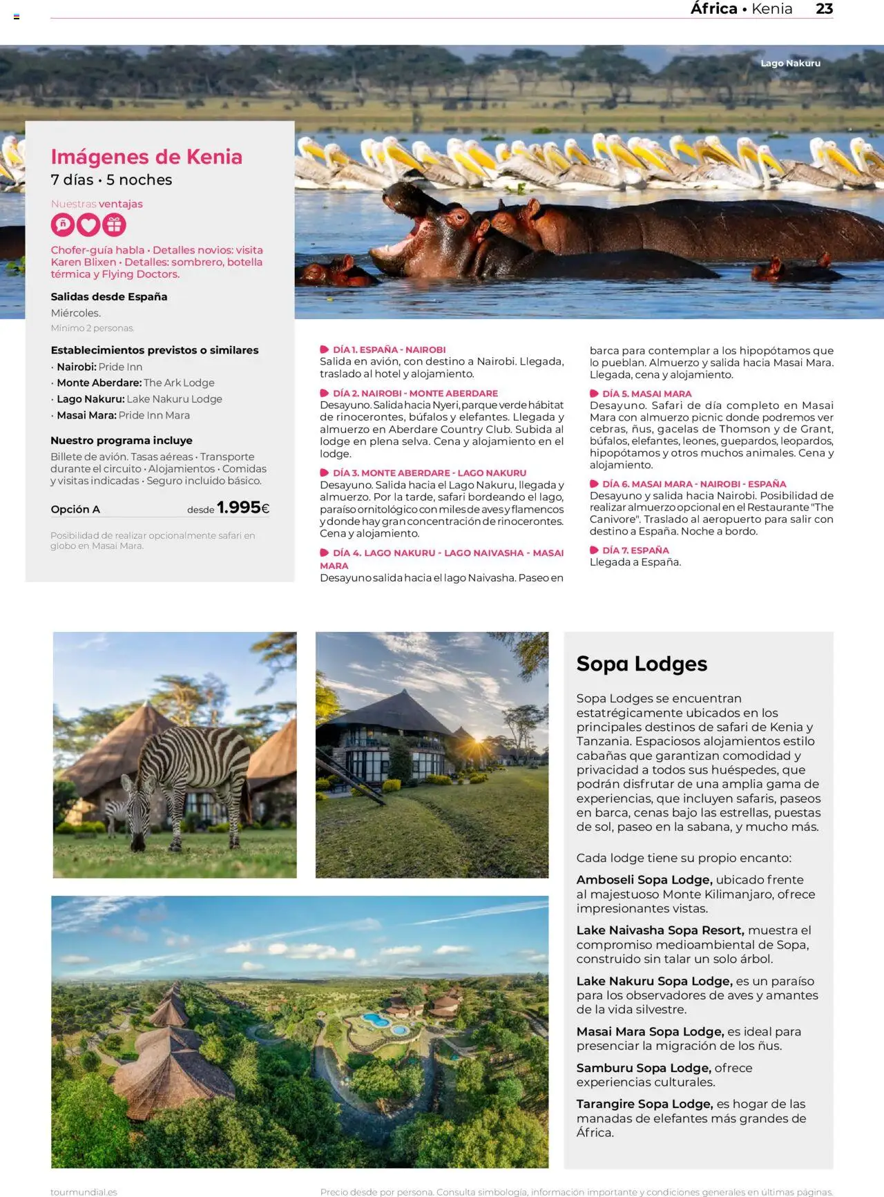 Viajes El Corte Inglés Africa y Oriente Medio │ válido desde el 01.01.2025 | Página: 23