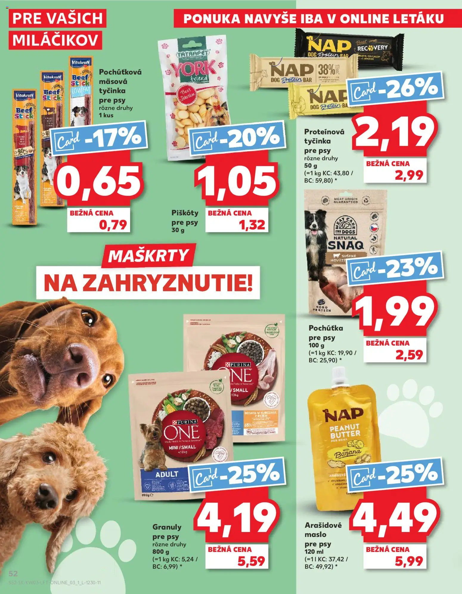 Nové Kaufland akcie – leták je platný od 15.01.2026 | Strana: 52 | Produkty: Maslo, Protein