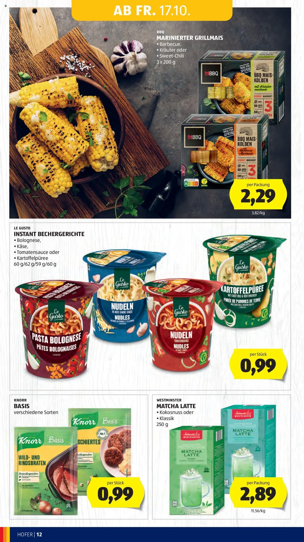 Hofer AT akciós ujság - amely érvényes a következő dátumtól: 17.10.2025 | Oldal: 14