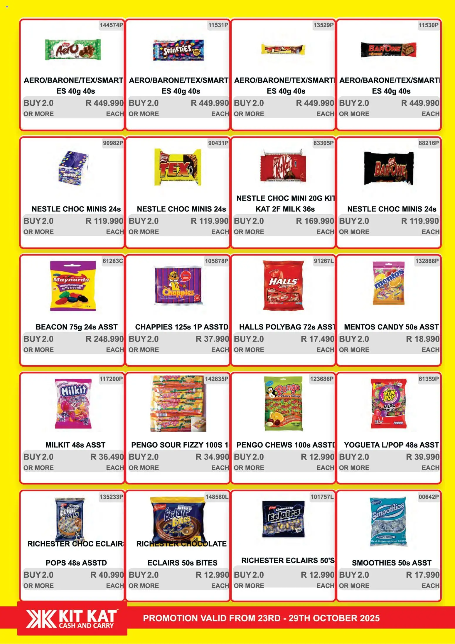 New KIT KAT Cash & Carry catalogue – valid from 23.10.2025 | Page: 3 | Products: Beans, Milk, Chocolate