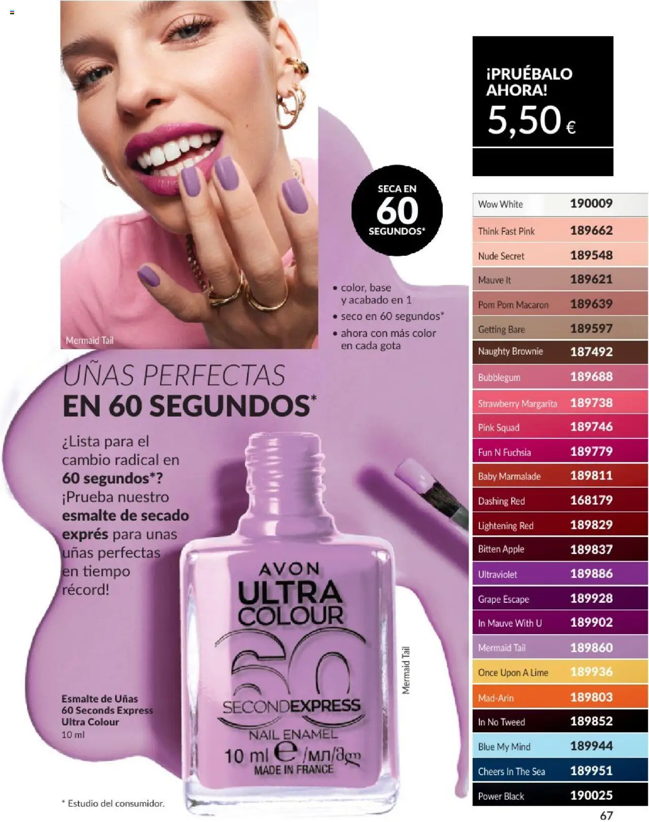 Catálogo AVON campaña 6 │ válido desde el 01.06.2025 | Página: 67 | Productos: Esmalte de uñas, Apple