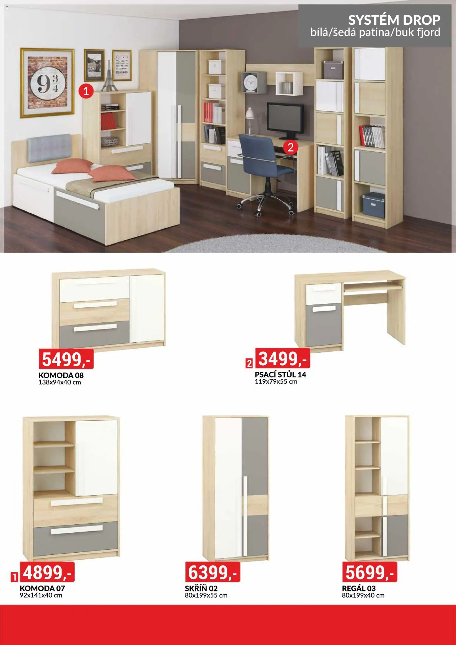 BAUMAX leták - Bydlení na míru podle vašeho stylu od 01.02.2026 | Strana: 60 | Produkty: Regál, Stůl, Psací stůl, Skříň