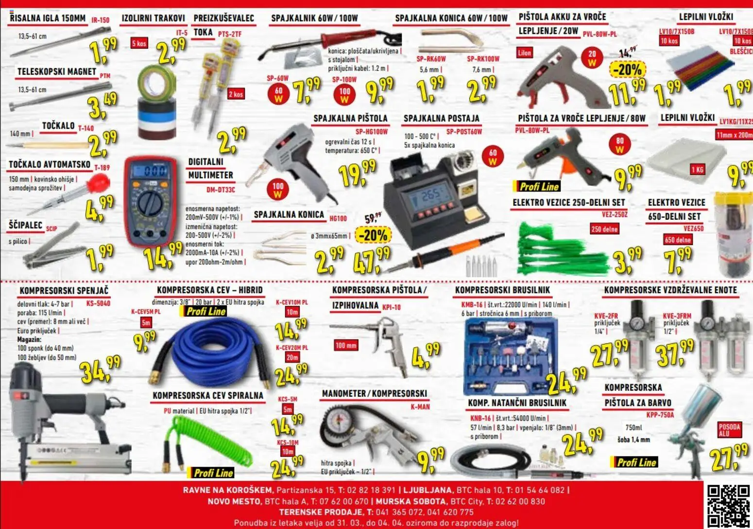 Novi Inter Diskont katalog ponudbe – veljaven od 31.03.2026 | Stran: 2 | Izdelki: Kabel, Vložki, Kos, Brusilnik