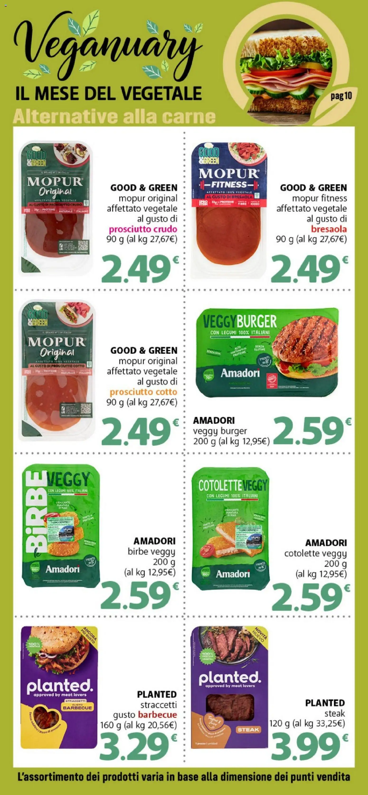 Volantino DOK del 12.01.2026 | Pagina: 10 | Prodotti: Prosciutto Crudo, Legumi, Prosciutto Cotto, Bresaola