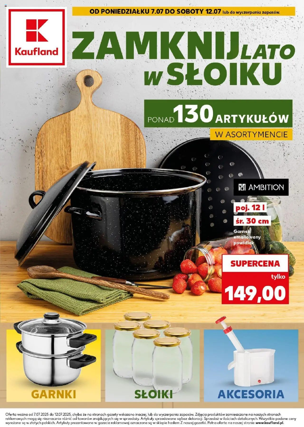 Kaufland gazetka - Przetwory od 07.07.2025 | Strona: 1 | Produkty: Garnek, Garnki