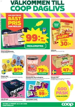 Coop Daglivs erbjudanden - Förhandsvisning av reklamblad från butik Coop Daglivs aktuell från 23.03.2026