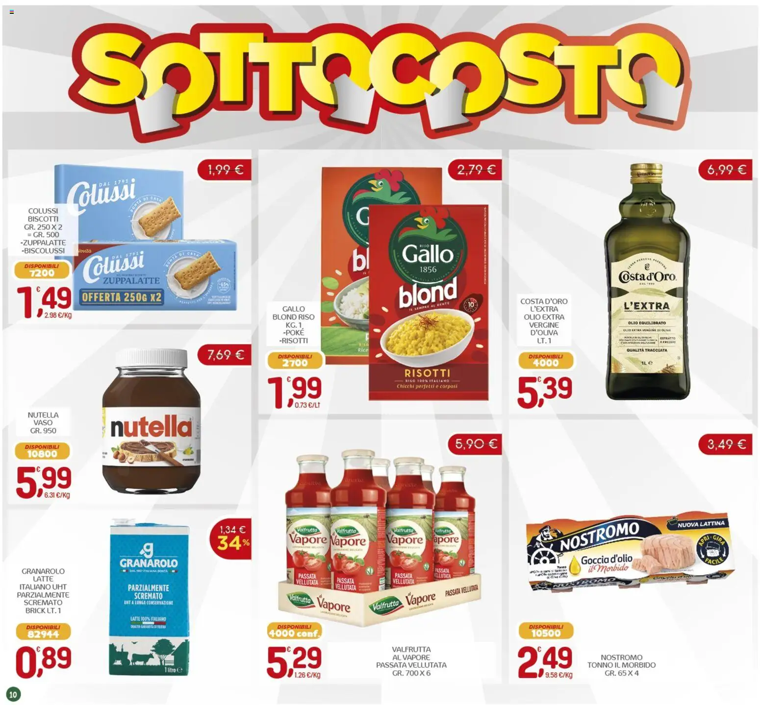 Volantino CRAI del 22.01.2026 | Pagina: 10 | Prodotti: Biscotti, Olio, Nutella, Vaso
