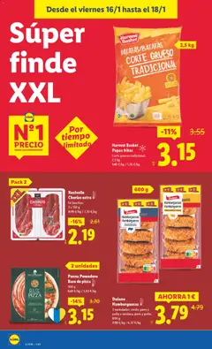 Vista previa Harvest Basket Papas fritas, Corte grueso tradicional. 2,5 kg válido desde el 12.01.2026 | Página: 20