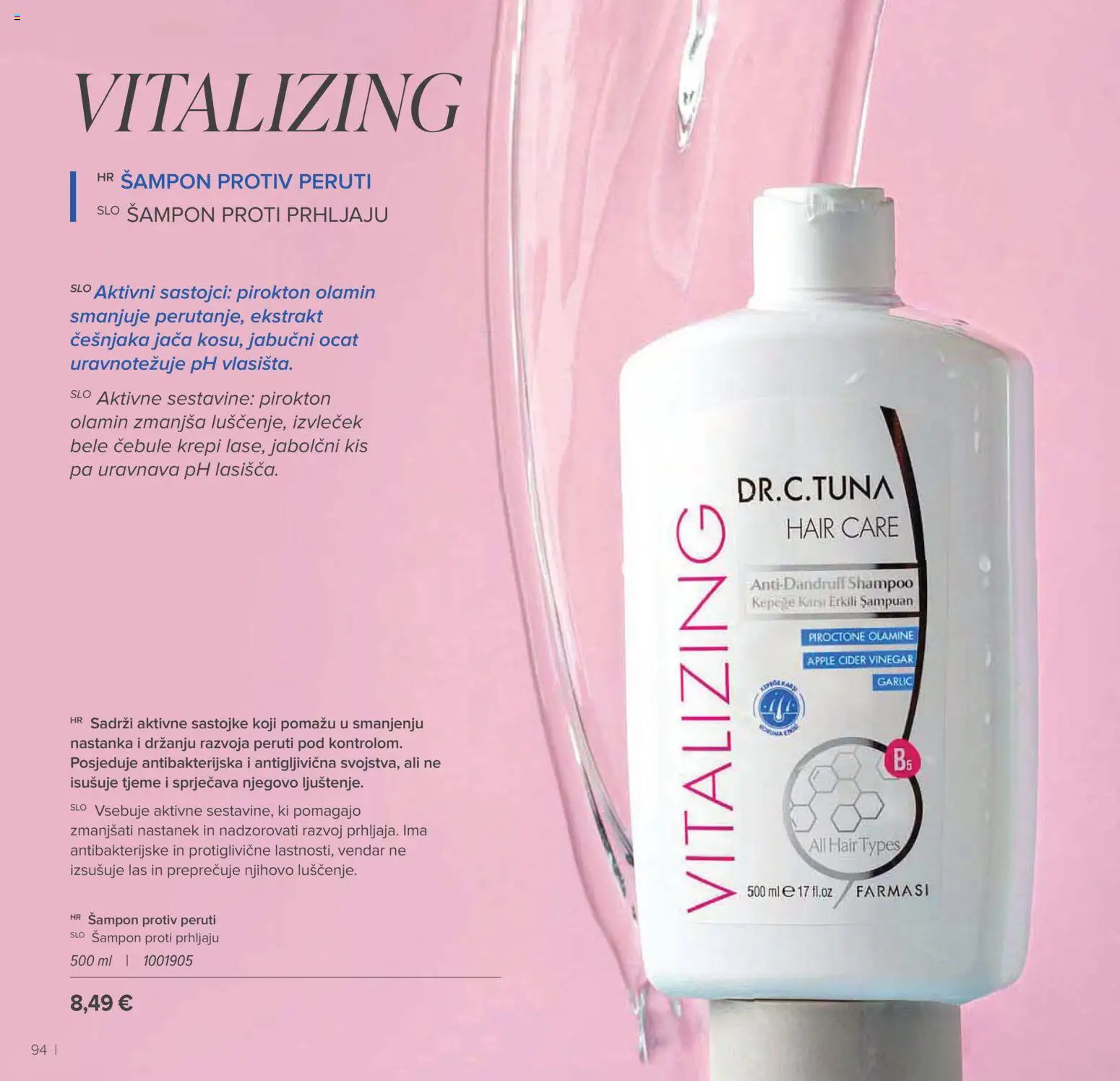 Farmasi katalog | vrijedi od 01.01.2026 | Stranica: 94 | Proizvodi: Jabučni ocat, Šampon, Ocat