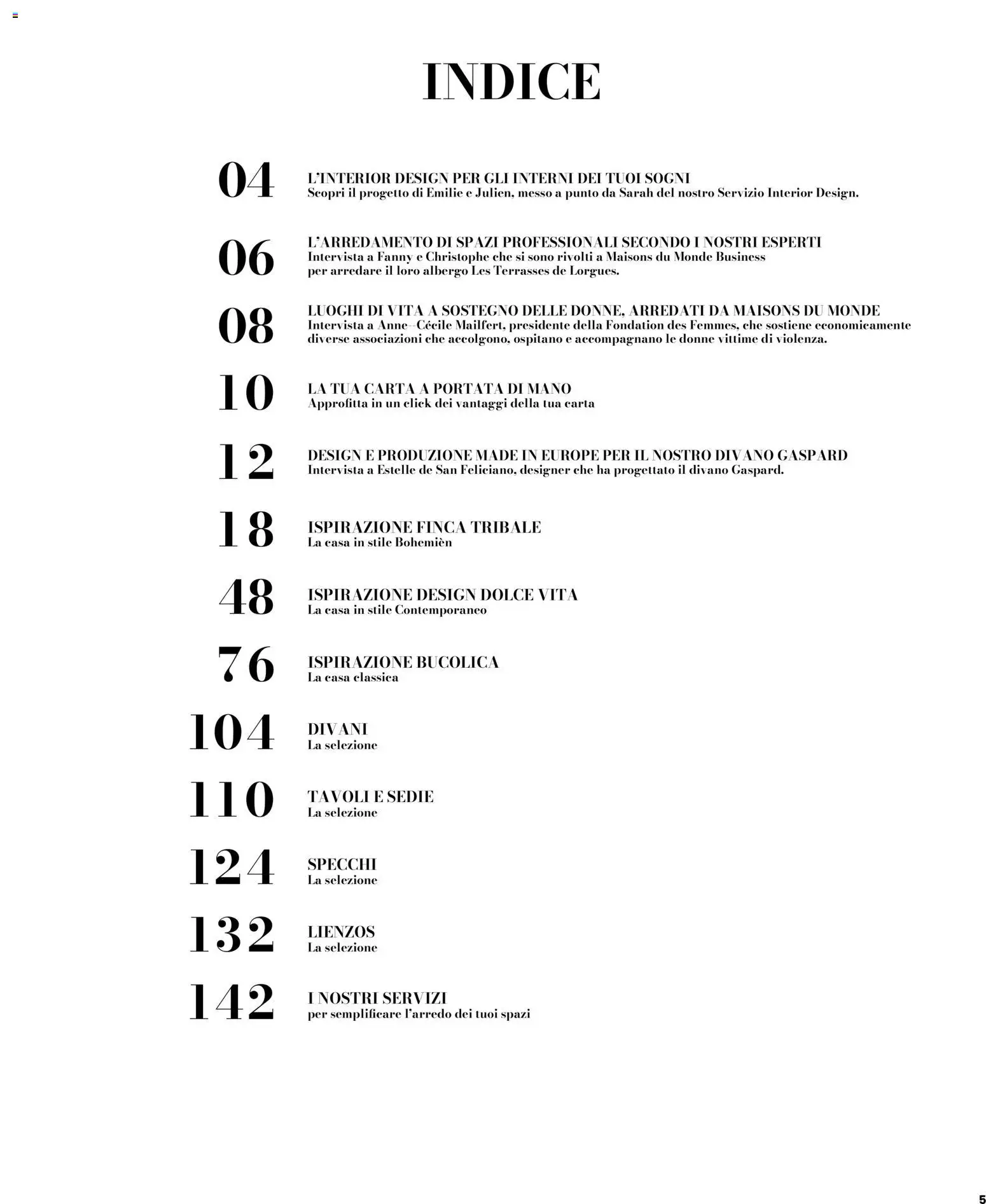 Volantino Maisons du Monde del 12.02.2026 | Pagina: 5 | Prodotti: Divano