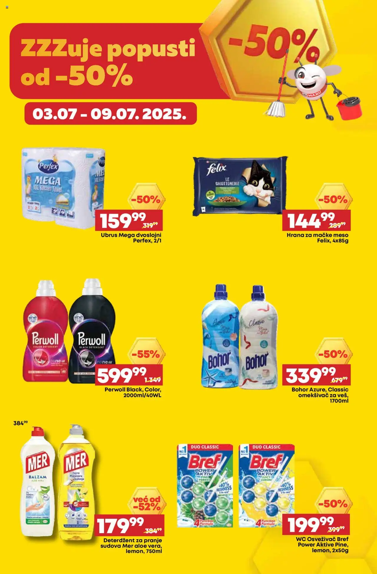Maxi katalog - važi od 03.07.2025 | Strana: 7 | Proizvode: Ubrus, Perwoll, Wc, Balzam