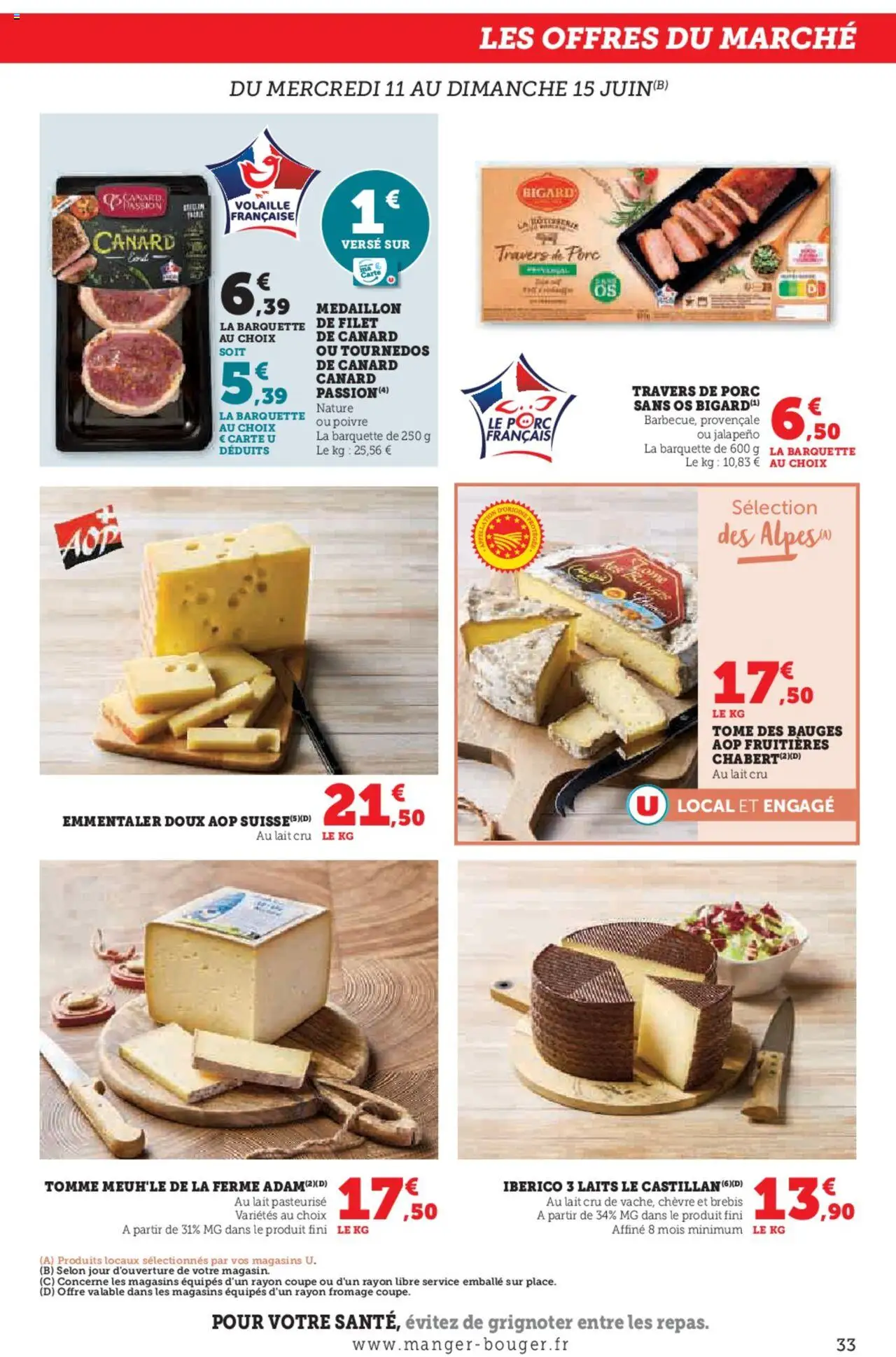  | Page: 33 | Produits: Volaille, Poivre, Lait, Tournedos